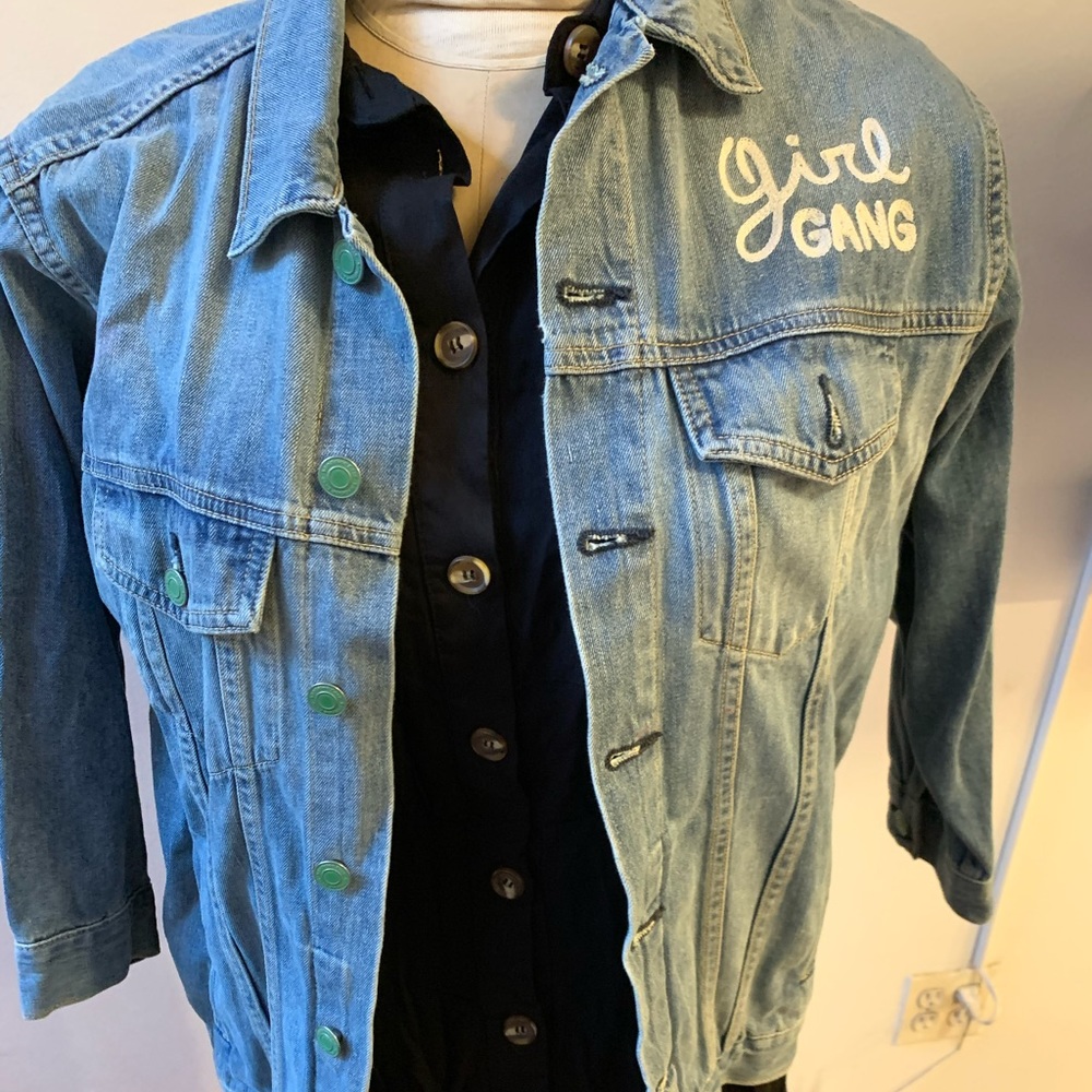 Sandrine Rose jean jacket -girl gang/trouble maker